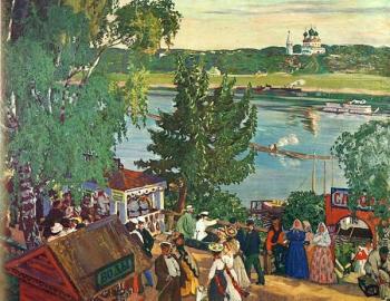 鮑裡斯 尅斯托依列夫 Promenade Along the Volga